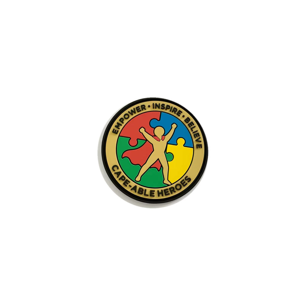 Cape-Able Heroes patch, full object with margin